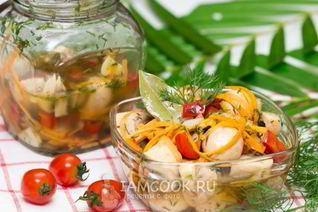 Грибы, маринованные с овощами