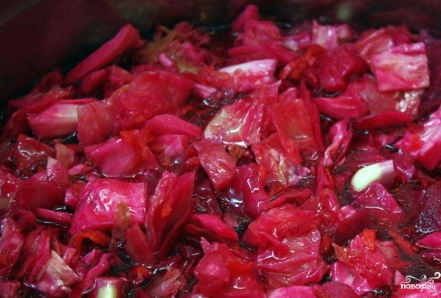 Капуста, маринованная по-корейски со свеклой