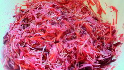 капуста, маринованная с тыквой и свеклой