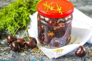 Маринованная черешня на зиму