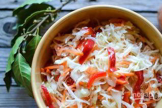 Маринованная капуста с луком