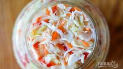 маринованная капуста с луком