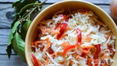 маринованная капуста с луком