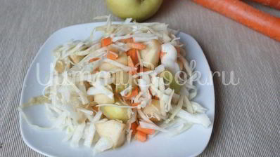 маринованная капуста с яблоками
