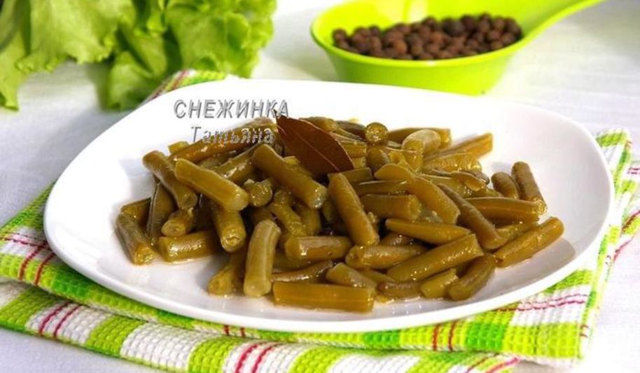 Рецепт маринованной спаржевой фасоли