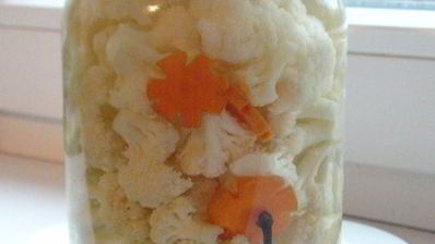 маринованная цветная капуста с морковью