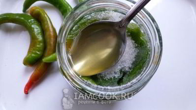 маринованный острый перец с медом