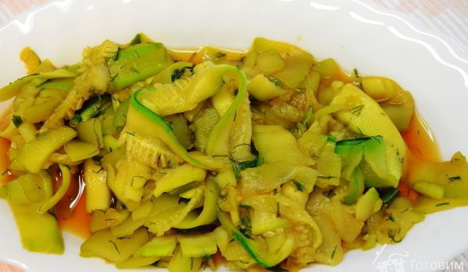 Рецепт маринованного цуккини