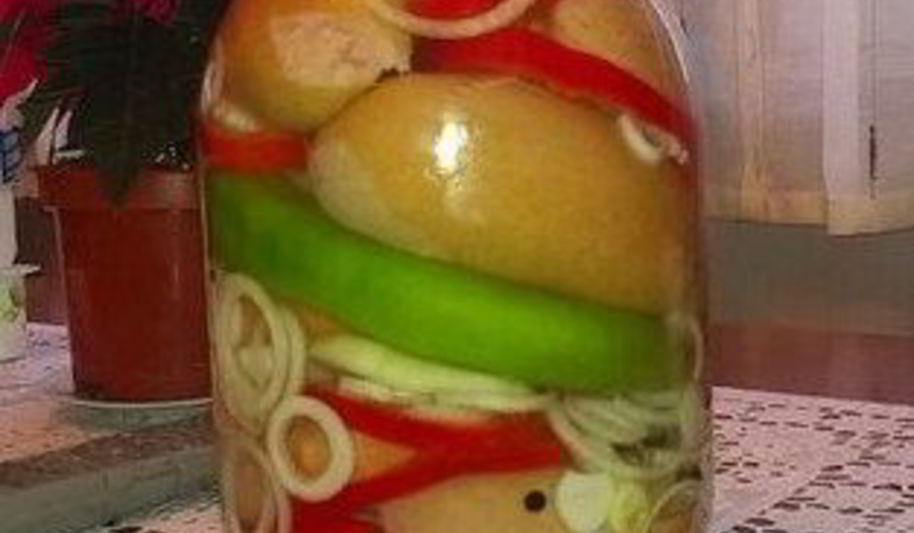 Рецепт маринованных и фаршированные шпикачки к пиву