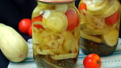 маринованные кабачки с болгарским перцем
