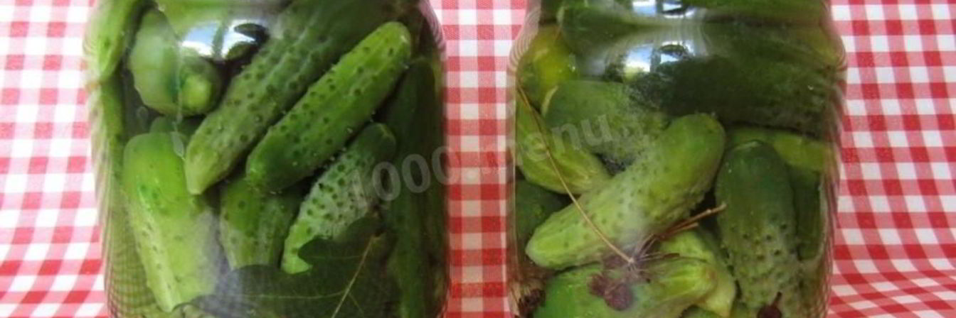 Маринованные корнишоны с чесноком и хреном