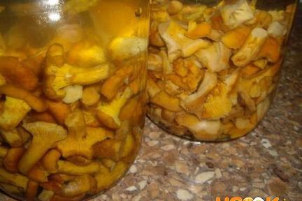 Маринованные лисички