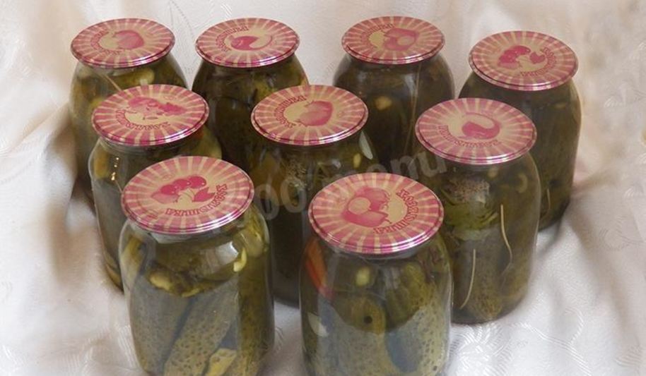 Рецепт маринованных огурцов хрустящих в литровых банках