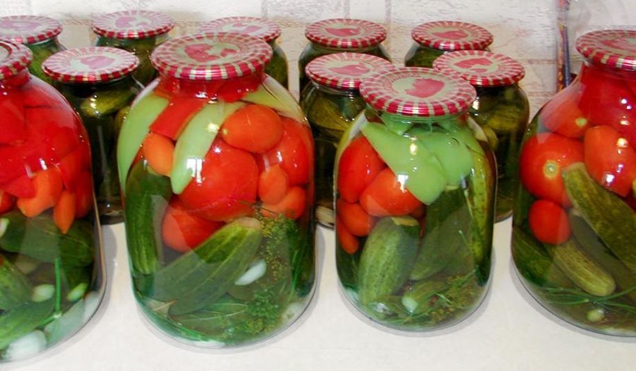 Рецепт маринованных огурцов помидоры перец
