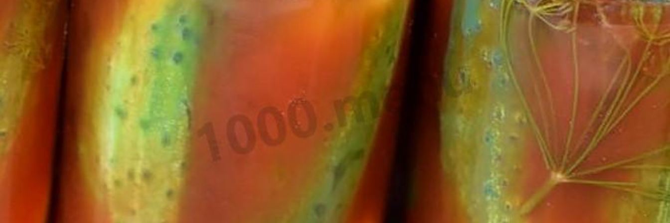 Маринованные огурцы с кетчупом чили без стерилизации