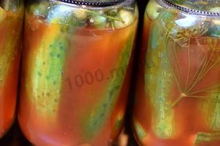 Маринованные огурцы с кетчупом чили без стерилизации