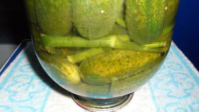 маринованные огурцы с семенами горчицы