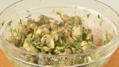 маринованные шампиньоны с горчицей