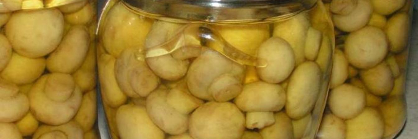 Маринованные шампиньоны, закрытые на зиму