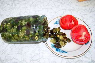 Маринованные синенькие баклажаны