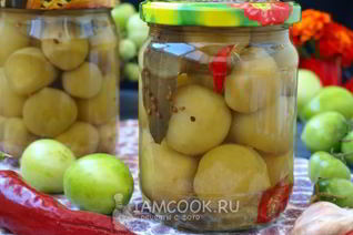 Маринованные зеленые помидоры Пальчики оближешь