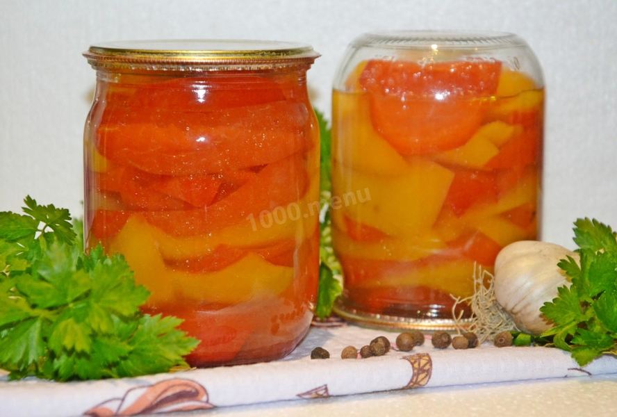 Перец болгарский на зиму дольками маринованный