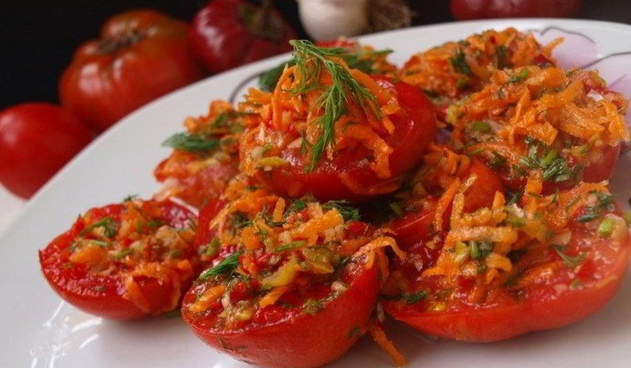 Рецепт помидоров маринованных по-корейски