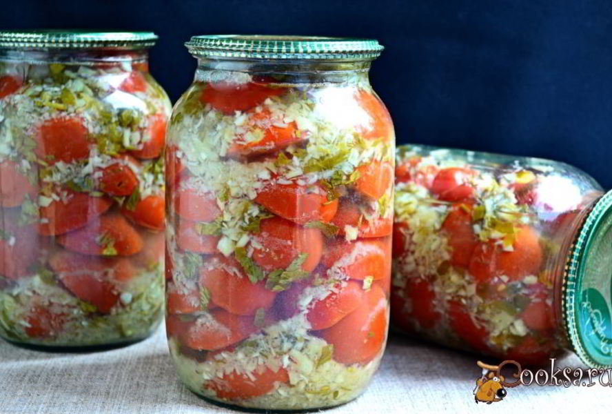 Помидоры маринованные с хреном на зиму