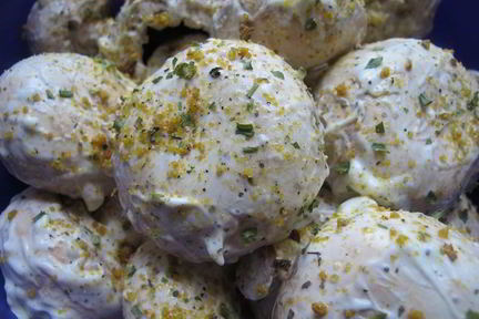 Шампиньоны маринованные в майонезе