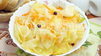 вкусная маринованная капуста