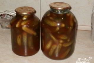 Огурцы с кетчупом на зиму