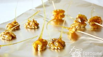 орехи в карамели