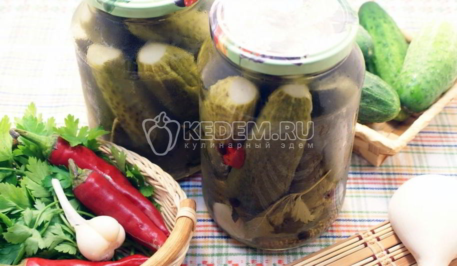 Рецепт острых огурчиков на зиму