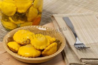 Патиссоны без стерилизации на зиму