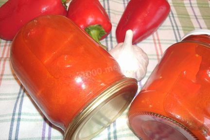 Перец в томатном соке на зиму