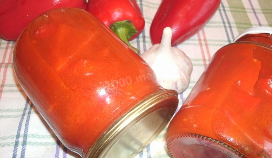 Рецепт перца в томатном соке на зиму