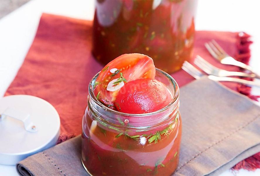 Помидоры дольками без стерилизации на зиму