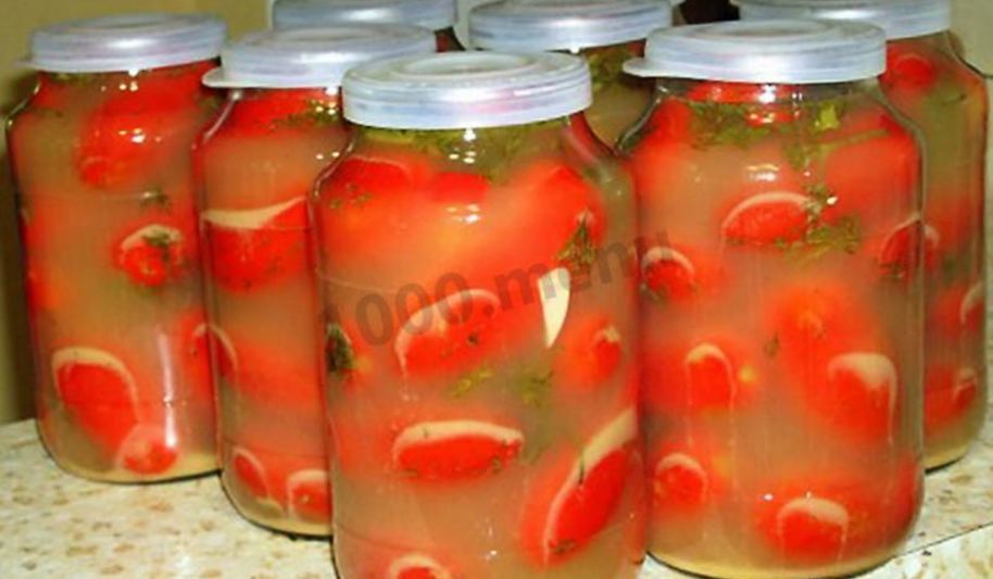 Рецепт помидоров холодным способом с горчицей на зиму