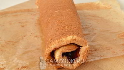 бисквитный рулет с повидлом