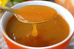 Быстрое повидло из персиков