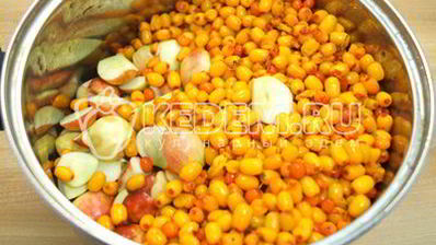 повидло из яблок с облепихой