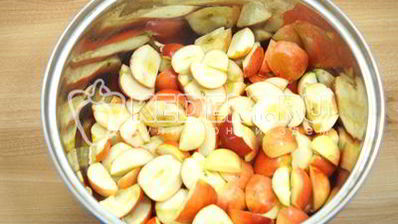 яблочное повидло с малиной