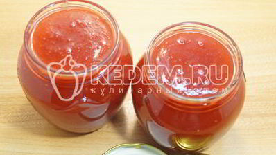 яблочное повидло с малиной