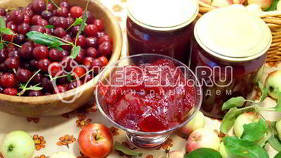 яблочное повидло с вишней бабушкино