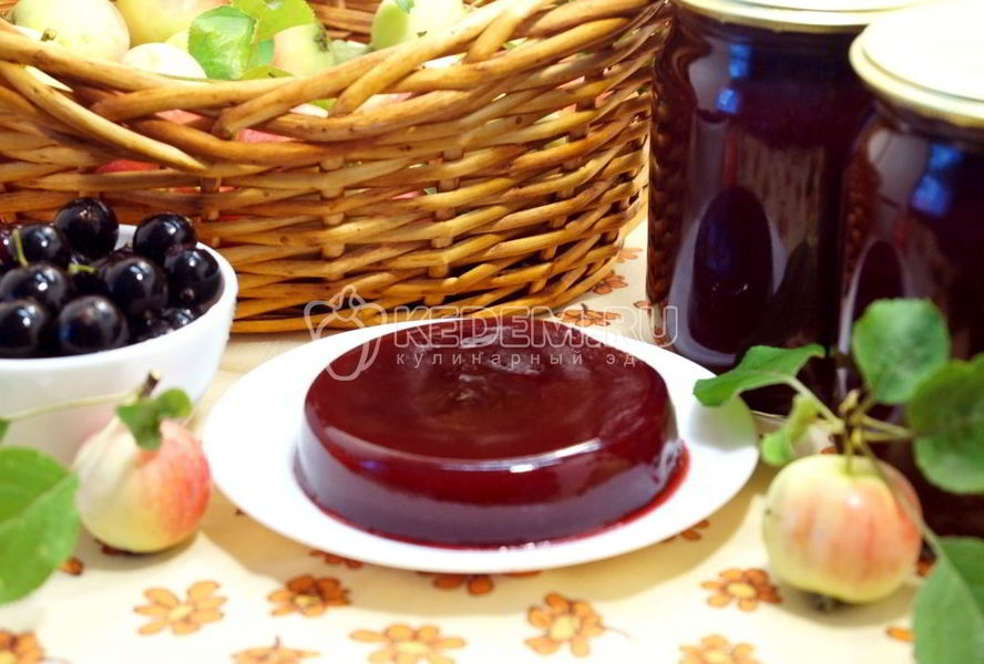 Яблочное повидло со смородиной