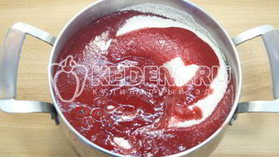 яблочное повидло со смородиной