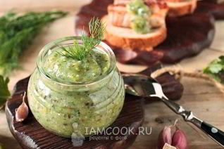 Приправа из крыжовника с чесноком на зиму