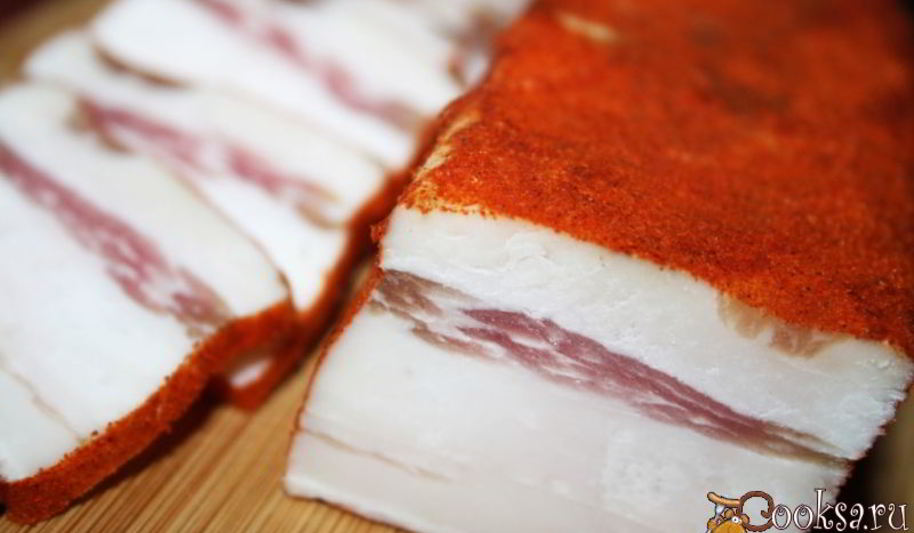 Рецепт домашнего острого сала