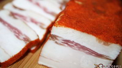 домашнее острое сало