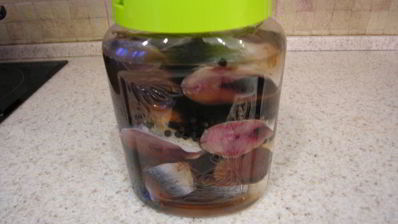 домашняя малосольная сельдь